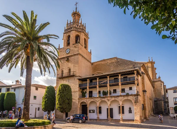 Vista de la iglesia de Santa Maria la Mayor en Ronda - España —  Fotos de Stock