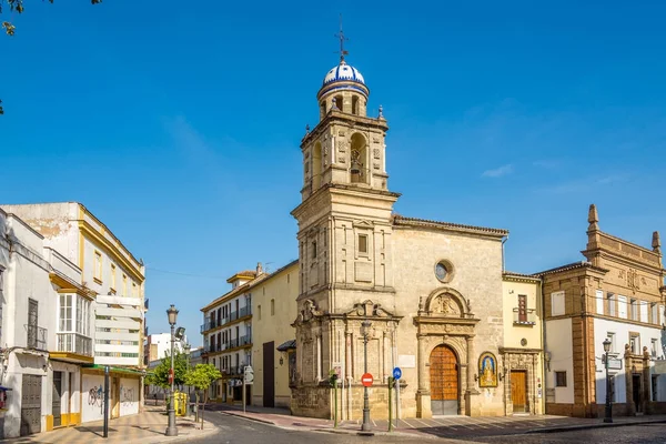 Vista de la iglesia Victoria en las calles de Jerez de la Frontera - España —  Fotos de Stock
