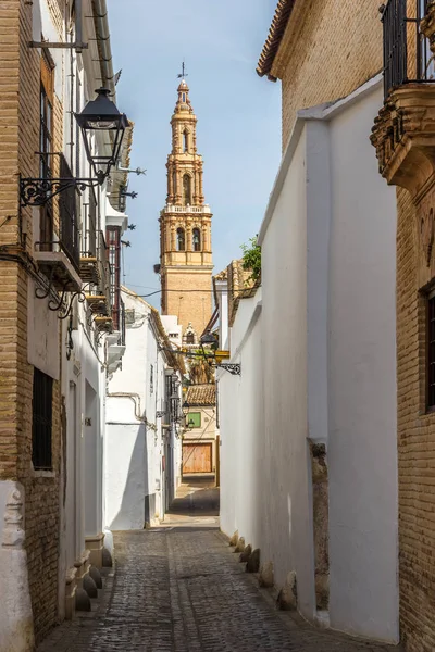 Vista al campanario de la iglesia de San Gil en Ecija, España —  Fotos de Stock