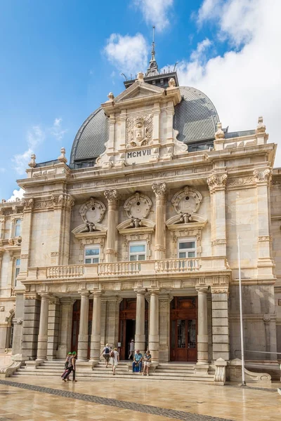 Vista en el Ayuntamiento de Cartagena en España —  Fotos de Stock
