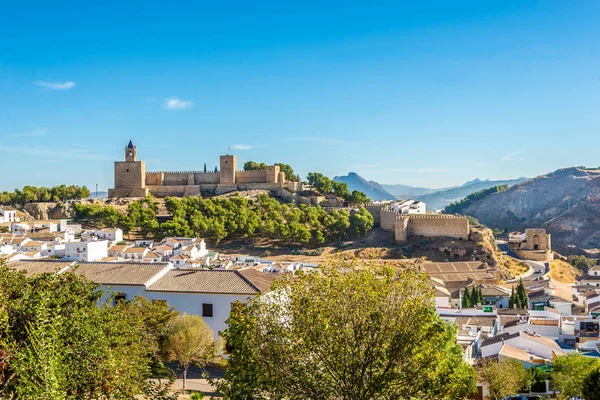 Uitzicht op het Alcazaba van Antequera - Spanje — Stockfoto