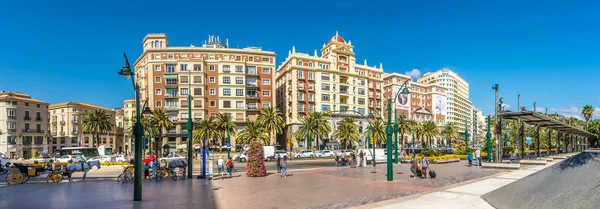 Vista panorámica de la Marina en Málaga - España — Foto de Stock