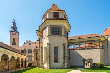 Telc - Çek Cumhuriyeti, Moravya castle courtyard adlı