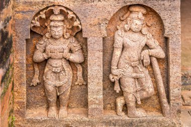 Udayagiri Budist Kompleksi 'ndeki Buda Heykeli' ne bakın - Odisha, Hindistan
