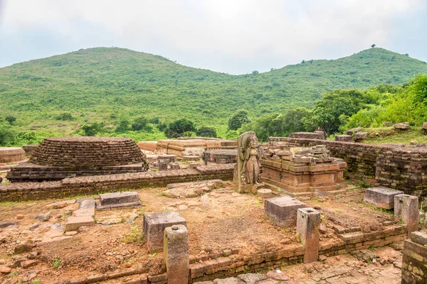 Widok na ruiny Zespołu Buddyjskiego Udayagiri - Odsiha, Indie — Zdjęcie stockowe