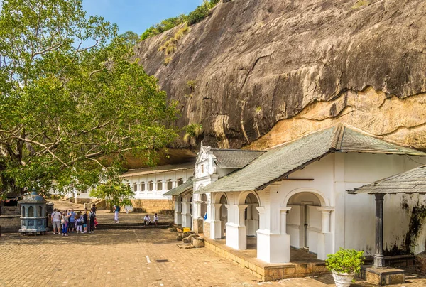 Dambulla Sri Lanka Февраль 2020 Вид Пещерный Комплекс Dambulla Пещеры — стоковое фото