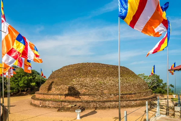 Pohled Mihinda Seya Stupa Mihintale Srí Lanka — Stock fotografie