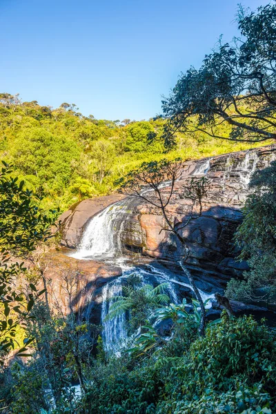 Vista Bakers Fall National Park Horton Plains Sri Lanka — Fotografia de Stock