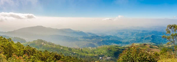 Panoramautsikt Över Dambethenndalen Från Lipton Seat Sri Lanka — Stockfoto