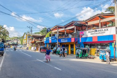 ELLA, SRI LANKA - 11 Şubat 2020 - Ella, Sri Lanka 'nın Badulla ilçesine bağlı küçük bir kasabadır. Ella deniz seviyesinden 1041 metre yükseklikte bulunuyor..