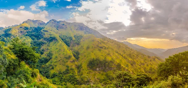 Vista Mattutina Litle Adams Peak Mountain Sri Lanka — Foto Stock