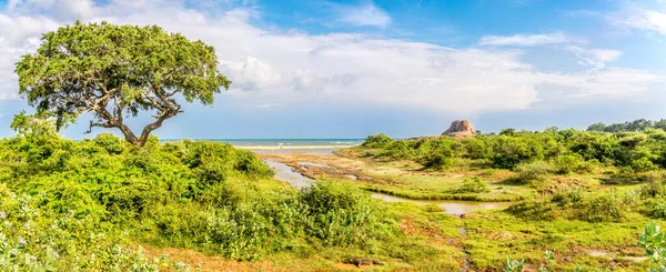 Vue Panoramique Sur Rocher Padikema Dans Parc National Yala Sri — Photo