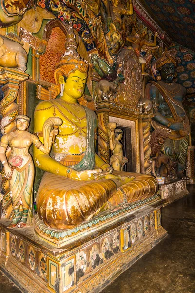 Décoration Dans Temple Bouddhiste Wewurukannala Vihara Près Dikwella Sri Lanka — Photo