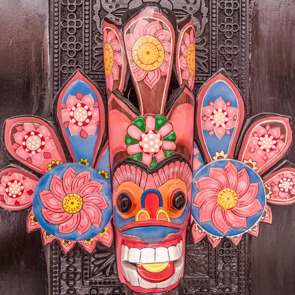 Galle Sri Lanka February 2020 View Painted Decorative Mask Galle — Stock Photo, Image