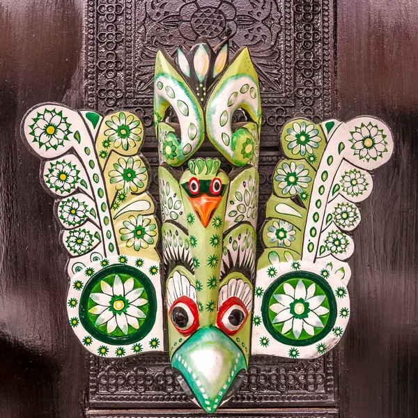 Galle Sri Lanka Februari 2020 Visa Painted Decorative Mask Galle — Stockfoto