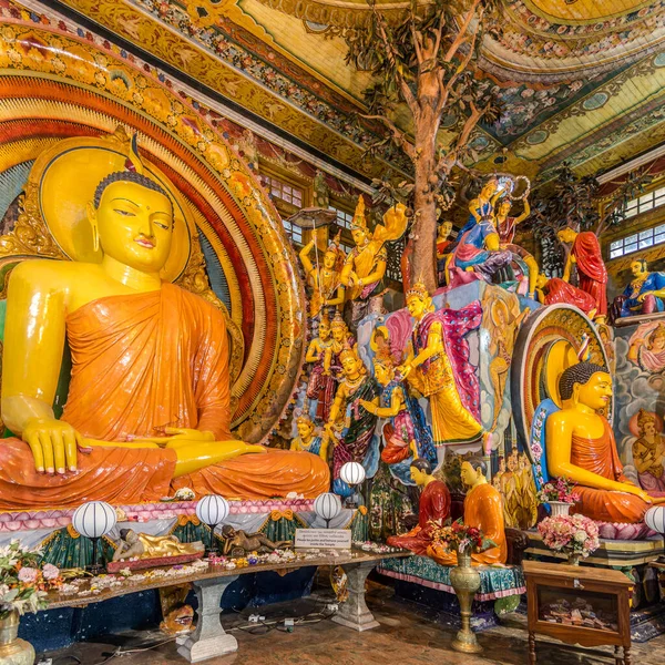 Vue Intérieur Temple Bouddhiste Colombo Sri Lanka — Photo