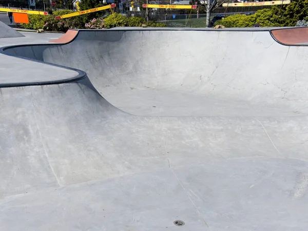 Lege Skateboardbaan Sidney Aan Boord Verspreiding Van Infectie Voorkomen Tijdens — Stockfoto