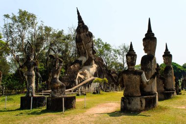 Vientiane yakınlarındaki Buddha Parkı Laos 'ta