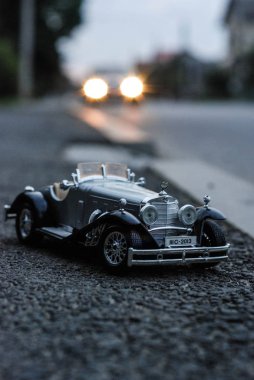 Retro model, otomobil, yol, Mercedes, eski okul, hareket, ışıklar bölüm 2