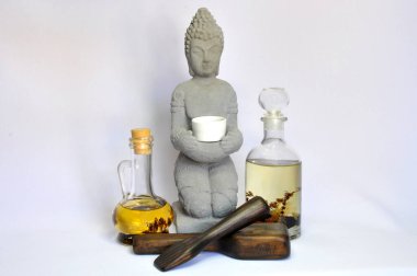 kolaj, spa, taşlar, masaj, yağ, aroma, thai, Thai masajı, mumlar, budha 10