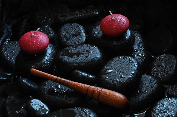 kolaj, spa, taşlar, masaj, nilüfer, manolya, aroma, thai, Tayland masajı, mumlar, su 2