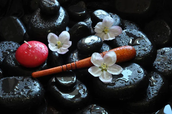 kolaj, spa, taşlar, masaj, nilüfer, manolya, aroma, thai, Tayland masajı, mumlar, su 10