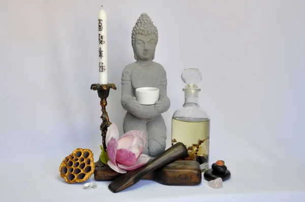 kolaj, spa, taşlar, masaj, yağ, aroma, thai, Thai masajı, mumlar, budha 5