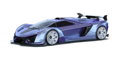 Markasız, jenerik konsept bir arabanın 3 boyutlu çizimi 