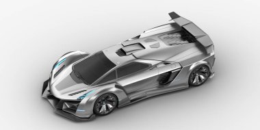 Markasız, jenerik bir arabanın 3D görüntülemesi