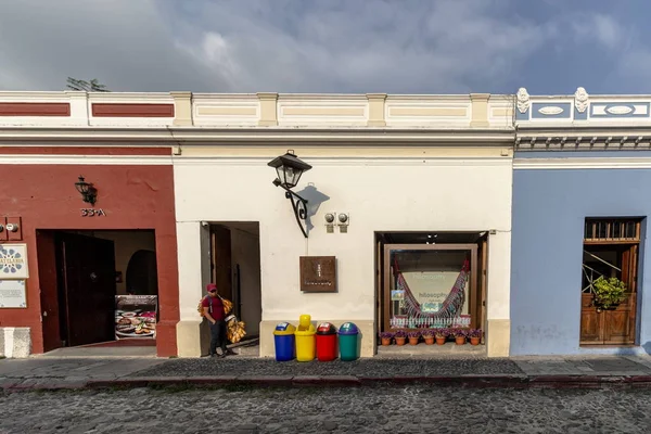 Antigua Guatemala Mimarisi Spanyol Sömürgeciliği Ayrıntıları — Stok fotoğraf