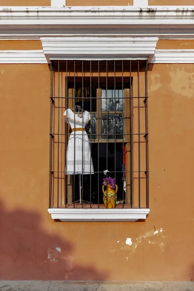 Antigua Guatemala Mimarisi Spanyol Sömürgeciliği Ayrıntıları — Stok fotoğraf