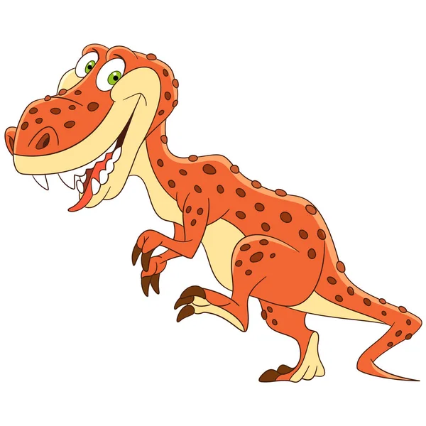 Dessin animé Tyrannosaurus dinosaure — Image vectorielle