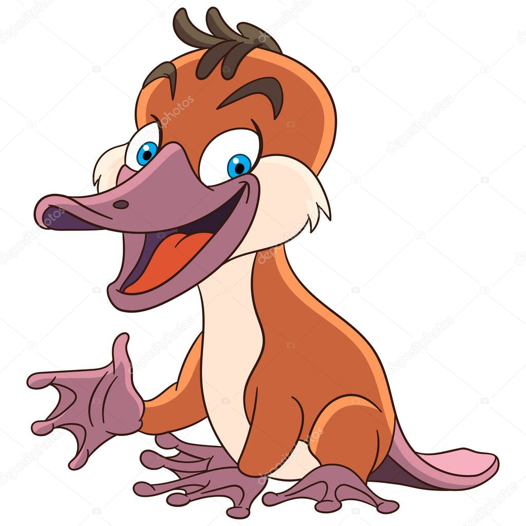 cartoon platypus animal