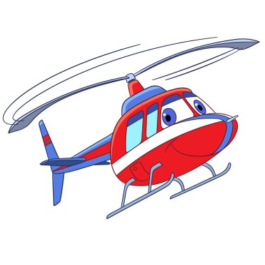 çizgi film uçan helikopter