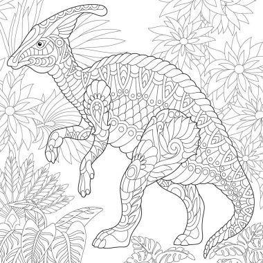 zentangle kireç dinozor