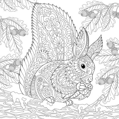 Zentangle stilize sincap