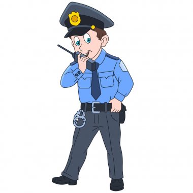 çizgi film polis memuru