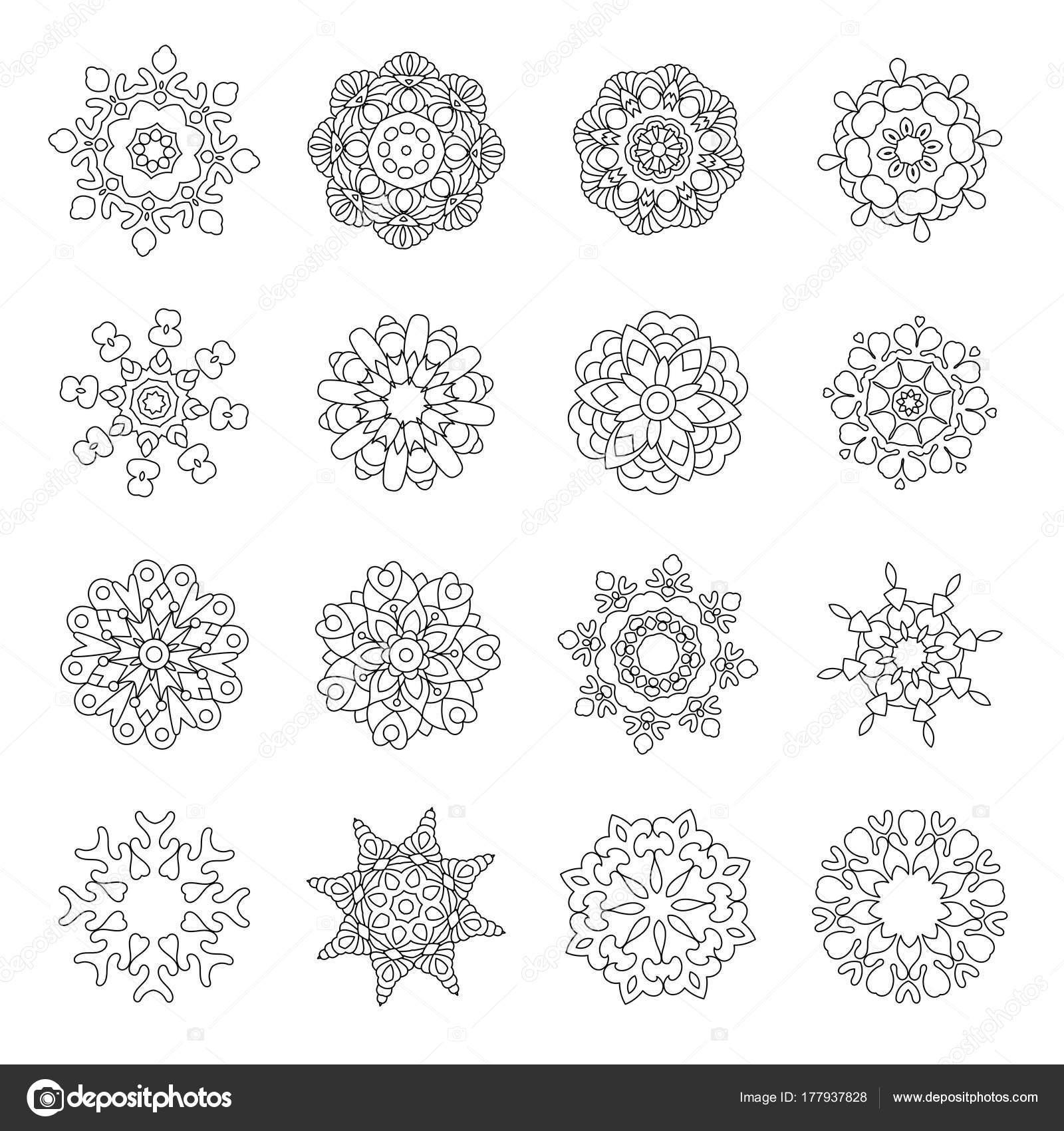 Christmas Zentangle Zentangle Christmas Doodle Snowflakes Stock Vector C Sybirko 177937828