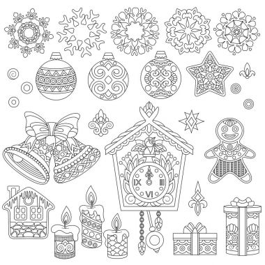 Zentangle Noel doodle süsler