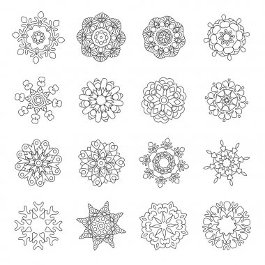 Zentangle Noel doodle kar taneleri