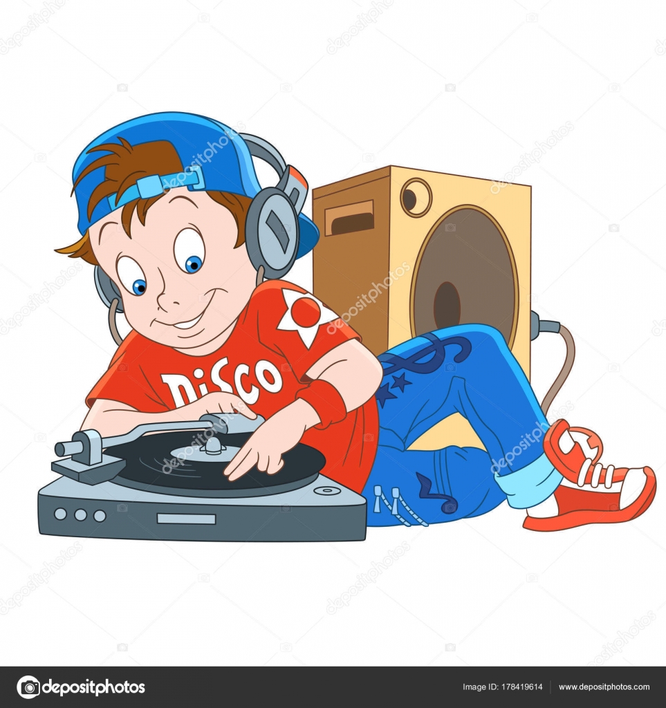 Cartoon dj disco boy Stock Vector Image by ©Sybirko #178419614