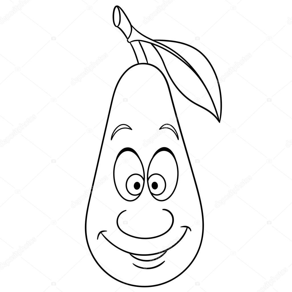 Download Coloring Book Coloring Page Cartoon Avocado Character ...