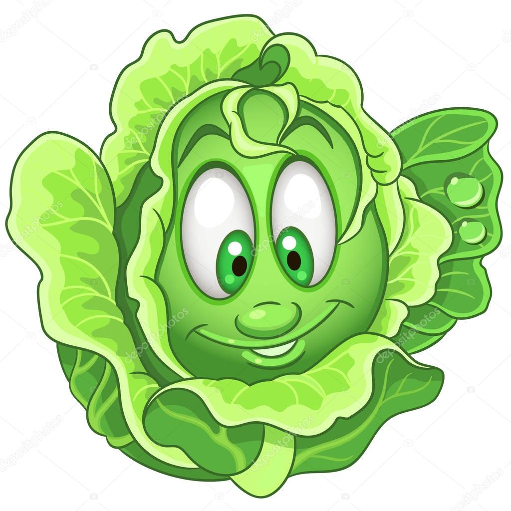 Cartoon Cabbage character