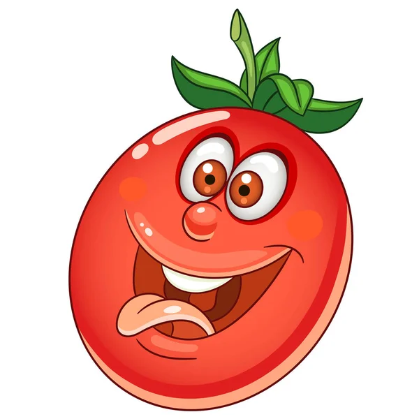 Icono de tomate de dibujos animados — Vector de stock