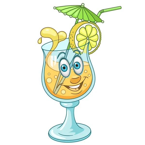 Cartoon frisse zomer Cocktail — Stockvector