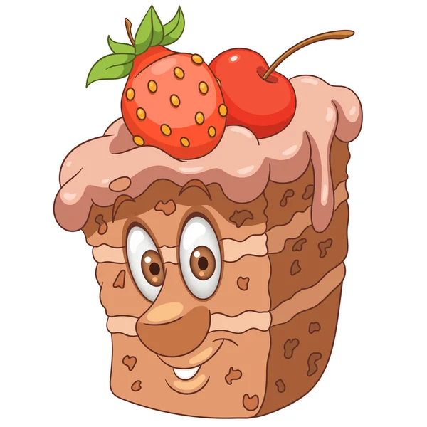 Cartoon zoete Cake — Stockvector