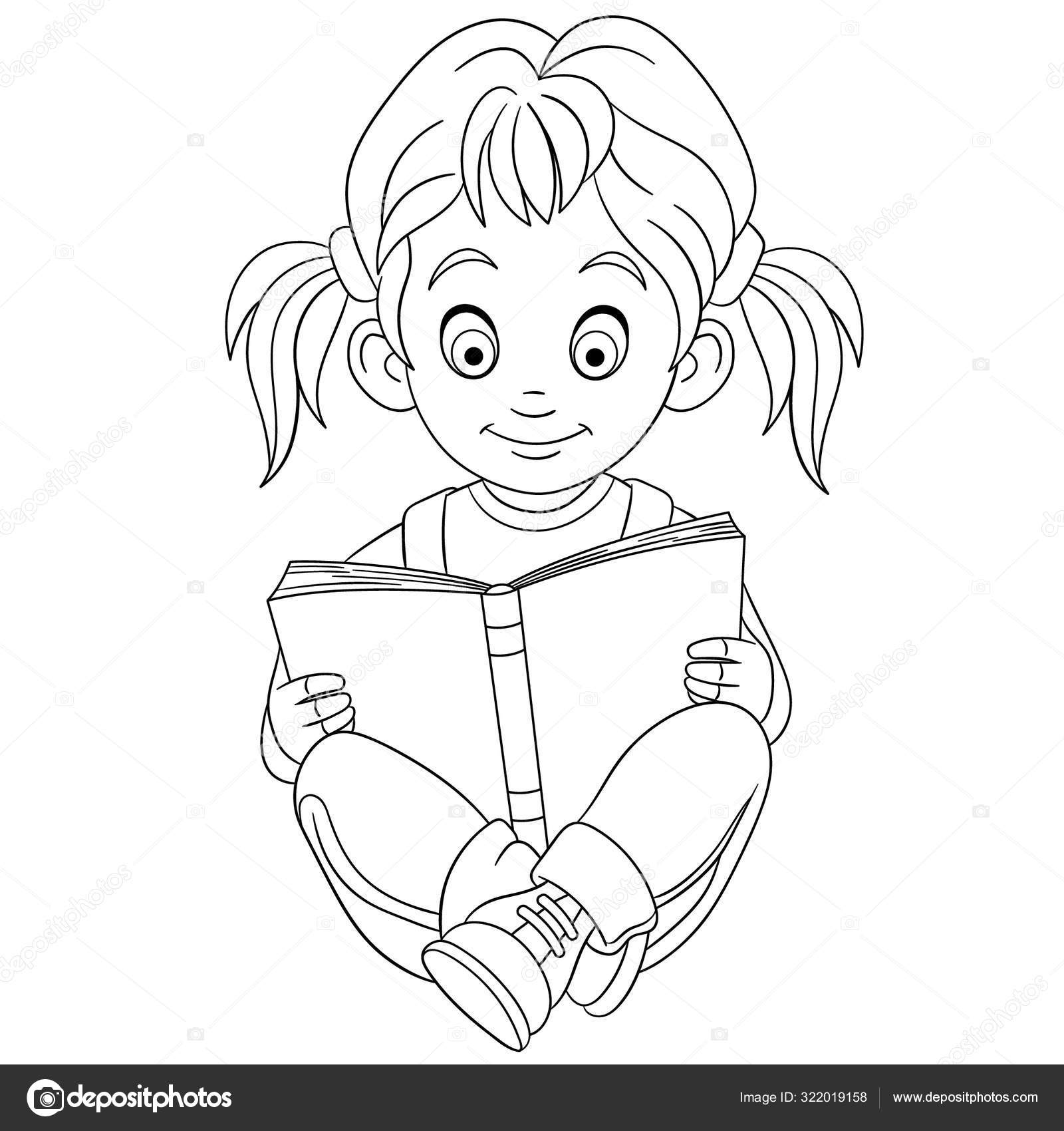 reading coloring pages