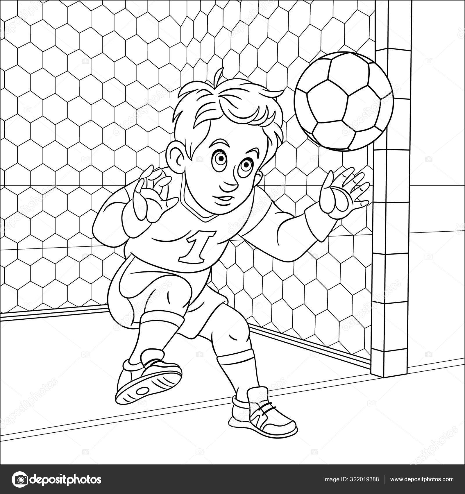 Desenho de Futebol para Colorir - Colorir.com