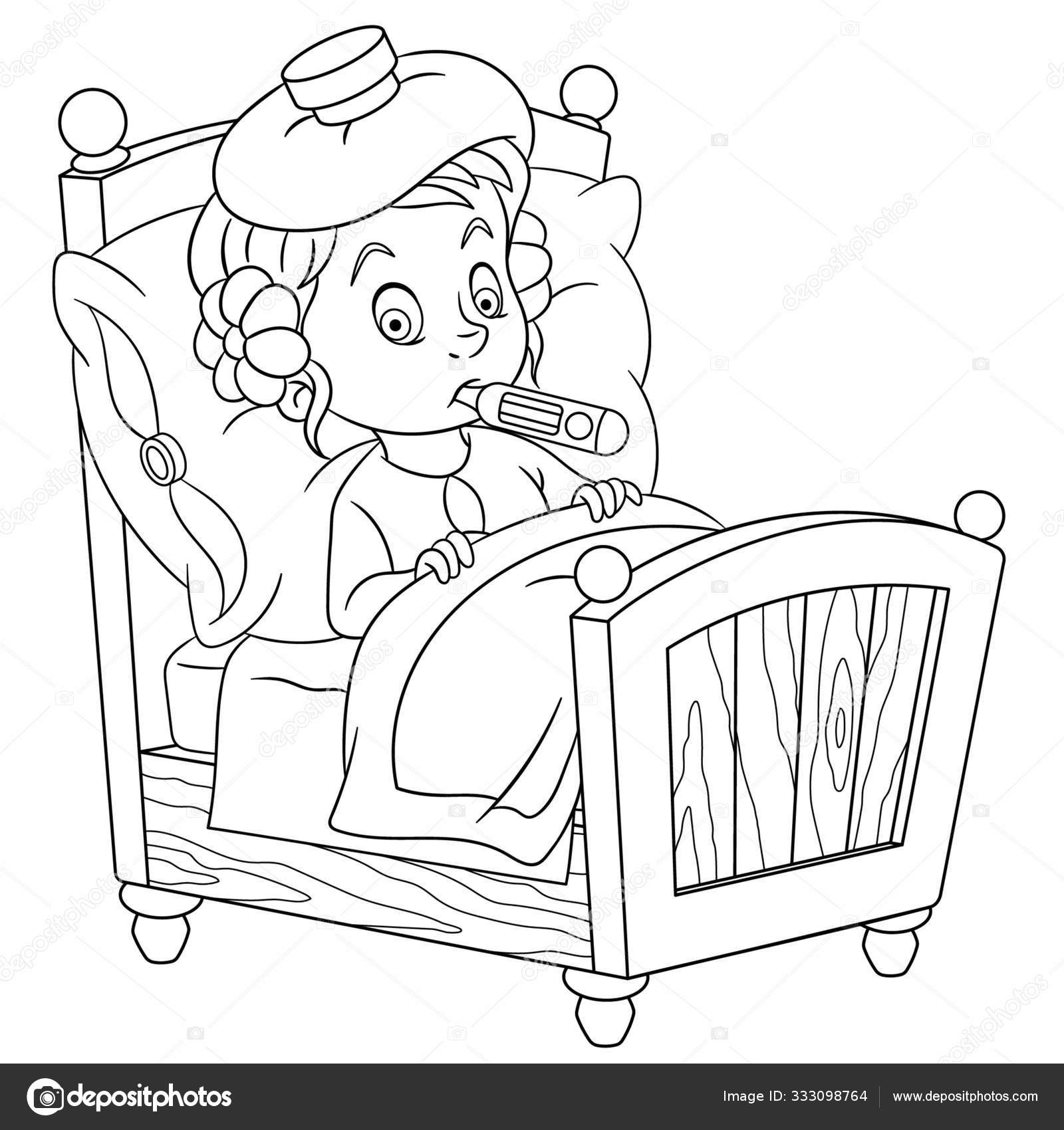 Desenho de Garota da escola para Colorir - Colorir.com