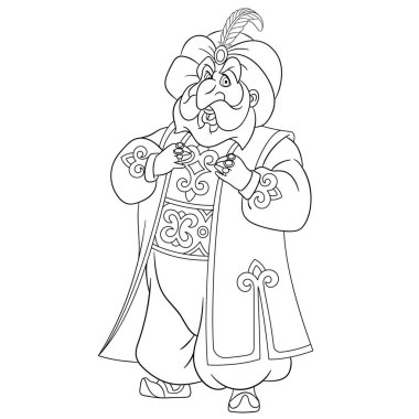 Hint Kralı ile renklendirme sayfası